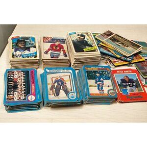 Vintage Sports Card Lot 1979-80 OPC Hockey - Baseball - CFL - Racing - Non Sport